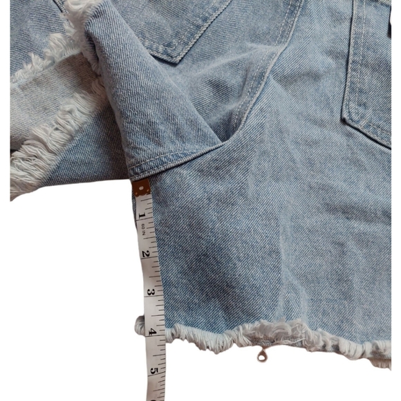 NWOT Abound Jean Short Overalls Size S - Picture 6 of 8